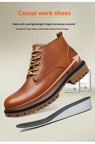 Zapatos Elevadores Premium para Hombre con Plantilla de Cuero Genuino - Image 10