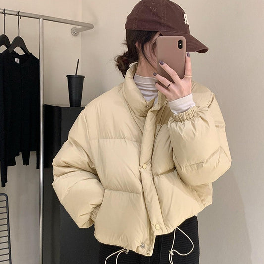 Abrigo Acolchado de Algodón para Mujer - Estilo Urbano Casual