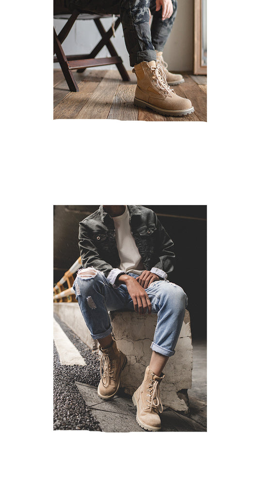 Botas Martin Hombre Estilo Británico Clásico - Otoño e Invierno - Image 10