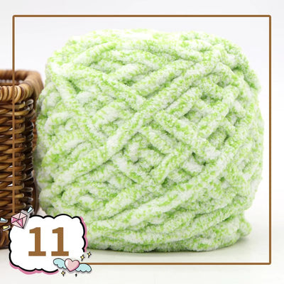 Lana para Tejer Colorida Ice Line - Hilo Grueso Suave para Bufandas Artesanales DIY - Image 55