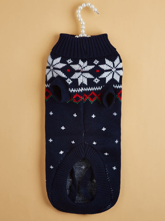 Suéter Navideño Tejido para Mascotas con Diseño de Reno - Image 11