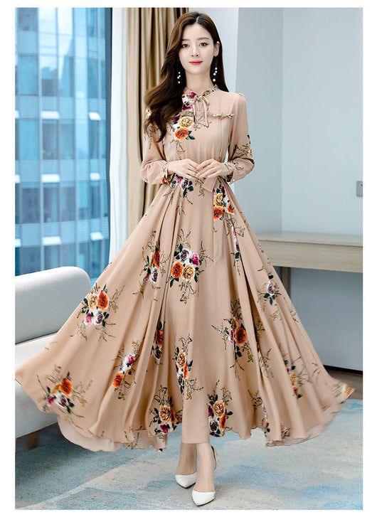 Vestido Largo Estampado Reductor de Cintura para Mujer - Image 13