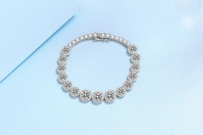 Pulsera de Plata 925 con Moissanita Incrustada - Diseño Brillante Estrellado para Mujer - Image 13