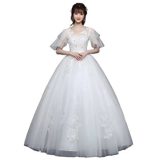 Vestido de Novia Talla Grande con Mangas - Diseño Elegante y Cubriente - Image 2