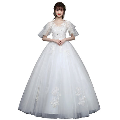 Vestido de Novia Talla Grande con Mangas - Diseño Elegante y Cubriente - Image 2