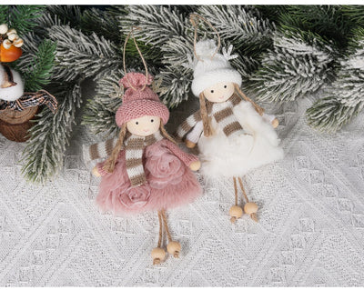 Muñeca Decorativa Navideña con Astas y Alas de Ángel - Image 10