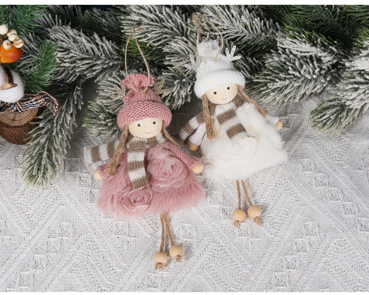Muñeca Decorativa Navideña con Astas y Alas de Ángel - Image 10