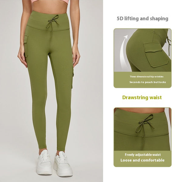 Pantalones Yoga Levanta Glúteos 5D Cintura Alta para Mujer