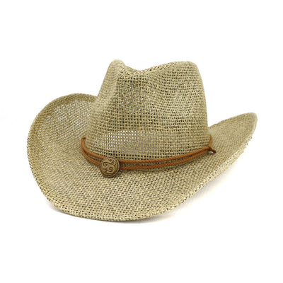 Sombrero Vaquero de Paja para Playa y Exterior - Image 9