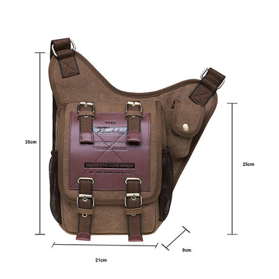 Bolsa Mensajero Canvas Retro para Hombre - Image 6