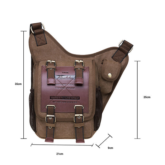 Bolsa Mensajero Canvas Retro para Hombre - Image 6
