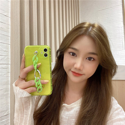 Funda Protectora con Pulsera de Corazones Fluorescentes - Image 13