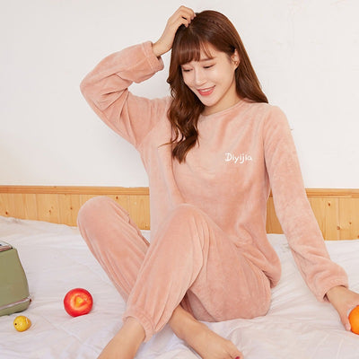 Pijama Térmico Mujer Coral Felpa Gruesa - Conjunto Cómodo para Casa - Image 3
