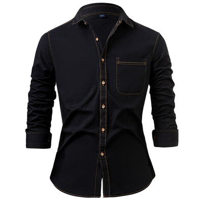 Chaqueta Casual de Algodón Puro Resistente a Arrugas para Hombre - Image 2