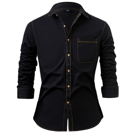 Chaqueta Casual de Algodón Puro Resistente a Arrugas para Hombre - Image 2