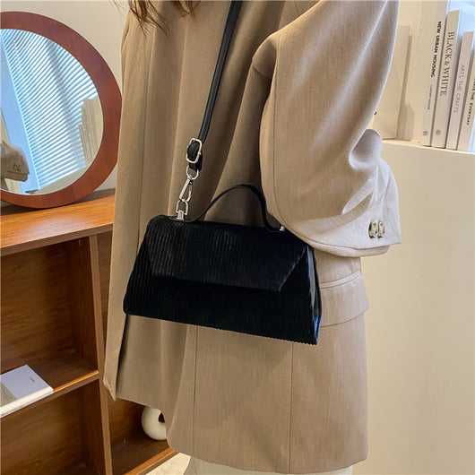 Bolso Bandolera Asimétrico con Patrón de Piedra para Mujer - Image 3