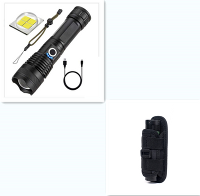 Linterna LED Recargable de Alto Rendimiento con Zoom y Pantalla Digital - Image 10
