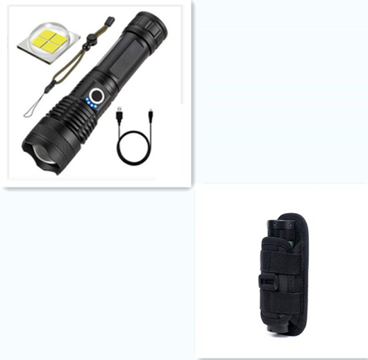 Linterna LED Recargable de Alto Rendimiento con Zoom y Pantalla Digital - Image 10