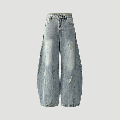 Pantalones Vaqueros Vintage Estilo Americano Bootcut Talle Ancho Lavado - Image 7