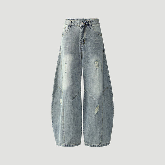Pantalones Vaqueros Vintage Estilo Americano Bootcut Talle Ancho Lavado - Image 7