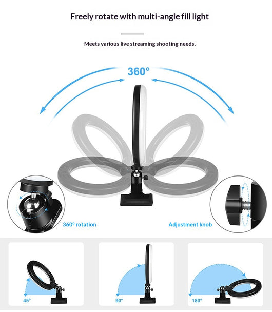 Lámpara de Escritorio LED 26cm con Pinza Ajustable - Image 14