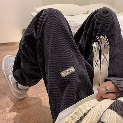 Pantalones Casuales Rectos Holgados con Refuerzo de Grosor para Hombre - Image 8