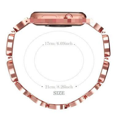 Correa de Reloj Aleación con Diamantes y Efecto Arenas Movedizas - Image 7