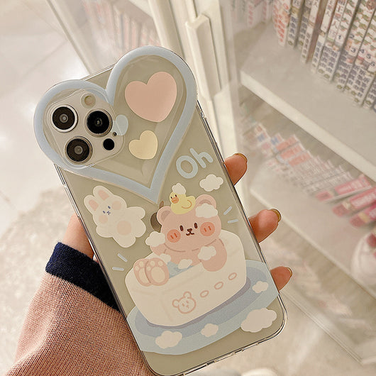 Funda Transparente Osito Amor Protectora para Celular - Image 10