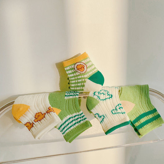 Calcetines de Malla Cuadriculados para Niños - Primavera y Verano - Image 6