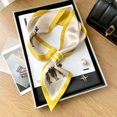 Pañuelo Decorativo con Pintura al Óleo Artística - Image 23
