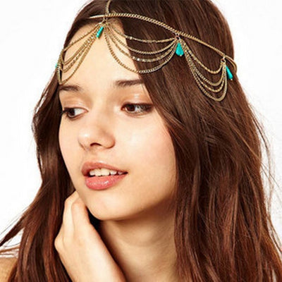 Cinta para el Cabello Étnica con Borlas - Image 7
