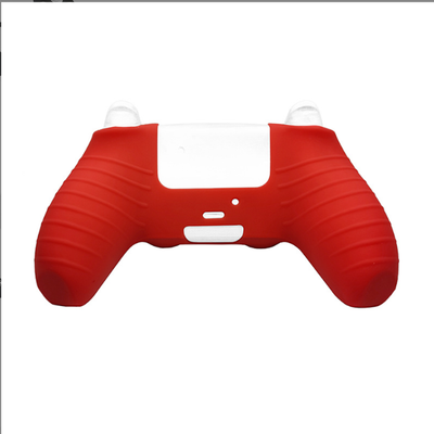 Blue silicone protective sleeve for a Sony PS5 game controller, featuring cutouts for buttons and joysticks. - Image 6