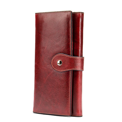 Billetera Dama de Cuero con Protección RFID Antimagnética - Image 12
