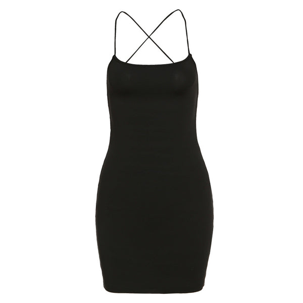 Vestido Ajustado de Color Sólido con Cintura Marcada