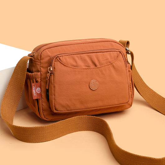 Bolso Cuadrado Compacto para Celular con Múltiples Compartimentos