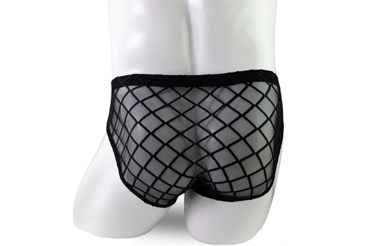Bóxer Transparente Hombre Diseño Diamante Malla Baja - Image 10