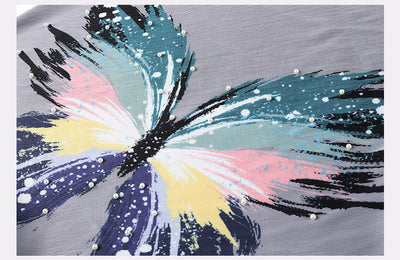 Blusa Estival con Estampado de Mariposas - Camiseta Suelta y Cómoda - Image 21