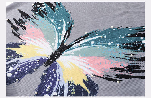 Blusa Estival con Estampado de Mariposas - Camiseta Suelta y Cómoda - Image 21