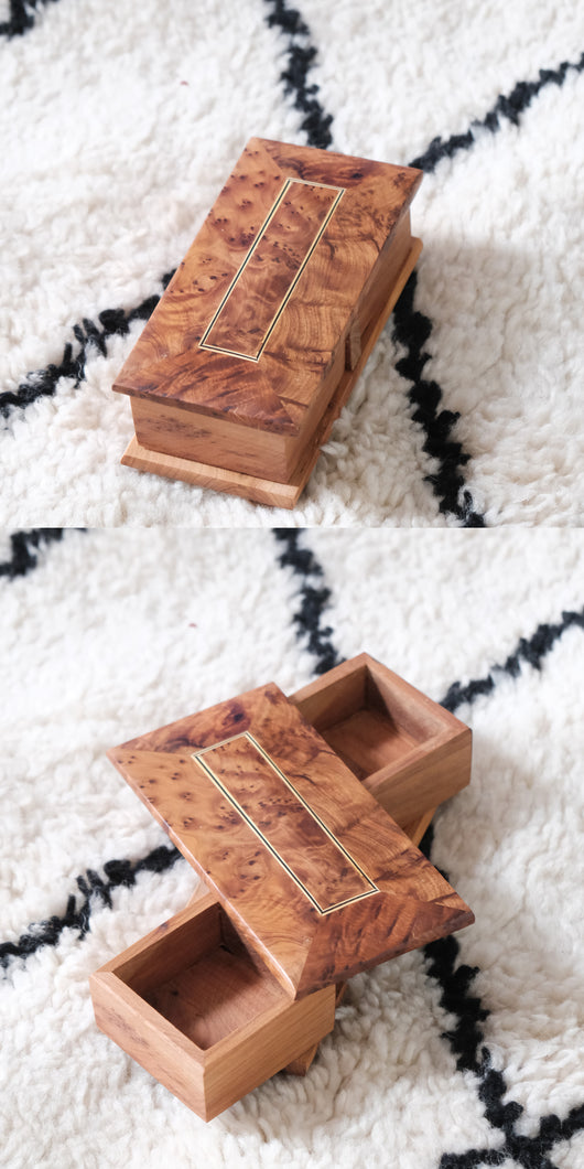 Caja Joyero Marrroquí Giratorio de Madera Artesanal - Image 21