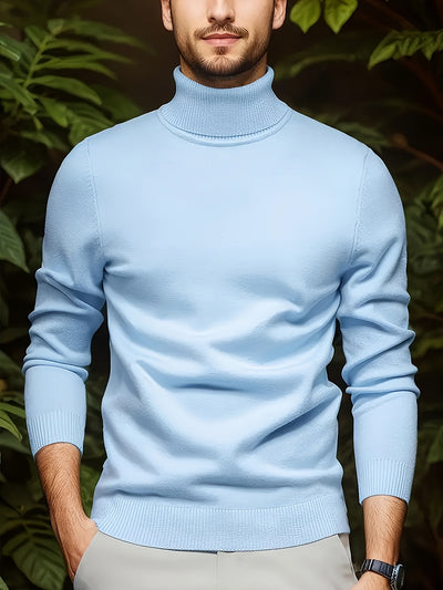 Suéter Cuello Alto Viscosa Hombre - Versátil y Suave - Image 3