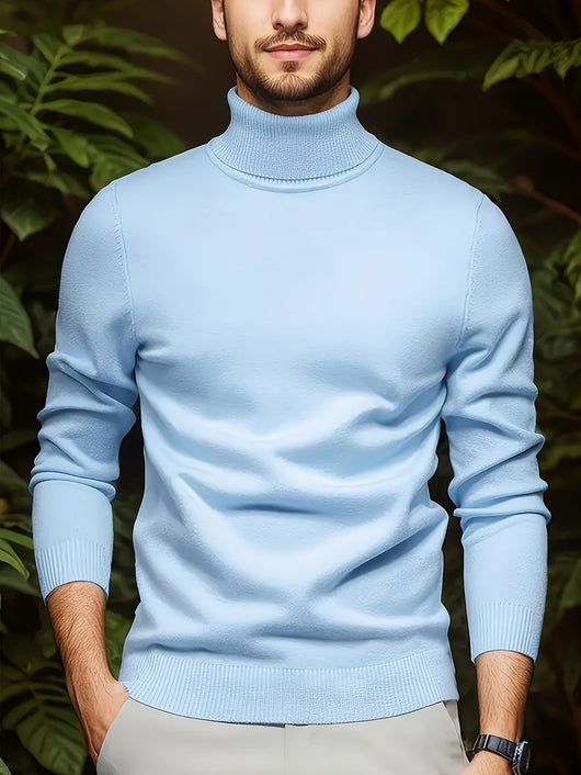Suéter Cuello Alto Viscosa Hombre - Versátil y Suave - Image 3