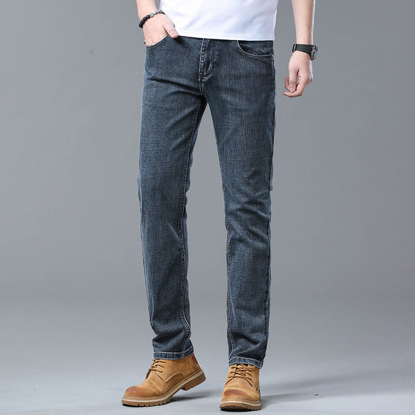 Jeans Rectos Sueltos de Seda de Hielo para Verano