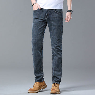 Jeans Rectos Sueltos de Seda de Hielo para Verano