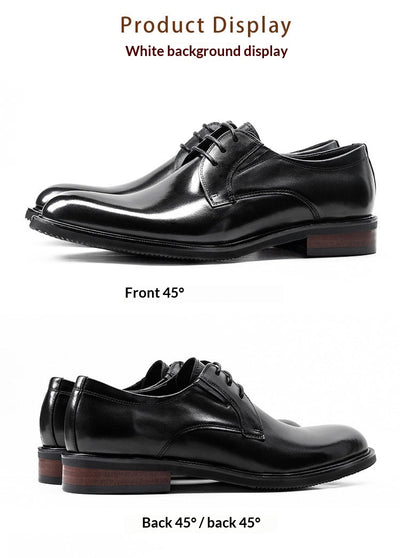 Zapatos de Cuero Ejecutivo Estilo Coreano para Hombre - Image 8