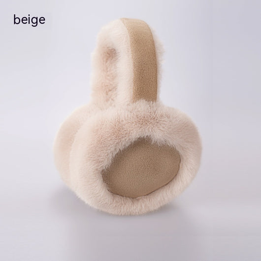 Orejeras Plegables de Felpa para Mujer - Abrigo Otoño e Invierno - Image 5