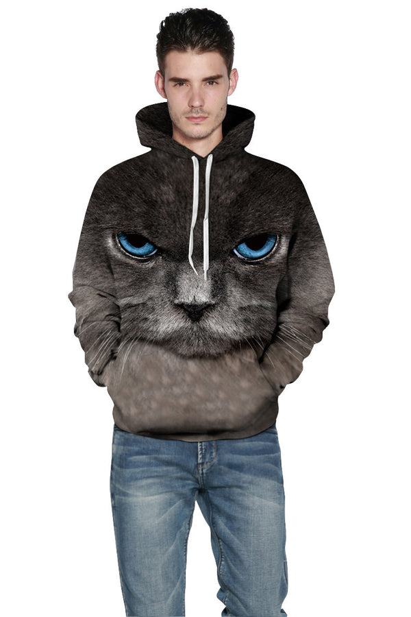 Sudadera Deportiva Holgada para Parejas con Estampado 3D