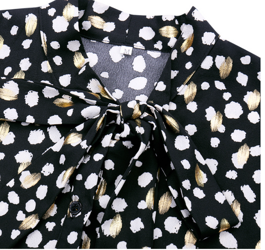 Blusa de Gasa Manga Larga para Otoño e Invierno - Image 9