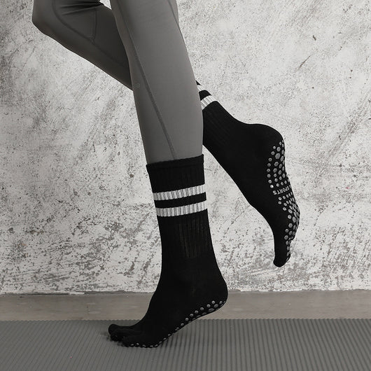 Calcetines Yoga Antideslizantes Profesionales Largos al por Mayor - Image 15