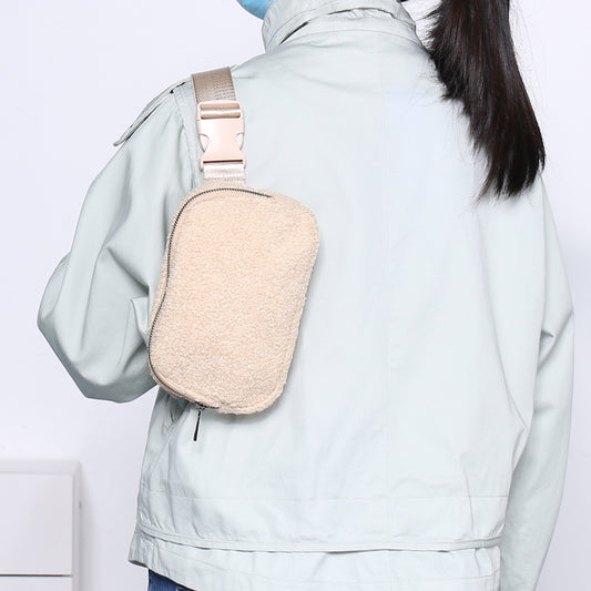 Riñonera Deportiva de Terciopelo - Bolso Cruzado para Hombre y Mujer