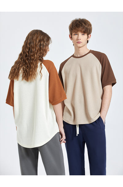 Playera Waffle Contraste Tallas Grandes Manga Corta - Image 9